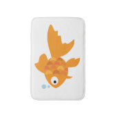 フレンドリー金ゴールドイラストレーション バスマット (正面縦)