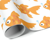 フレンドリー金ゴールドイラストレーション ラッピングペーパー (ロールコーナー)