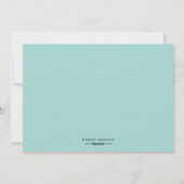 フレンドリー雪だるま北極ブルーのクリスマス写真 シーズンカード (裏面)