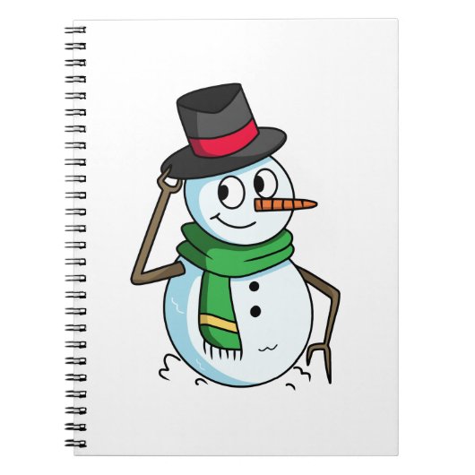 フレンドリー雪だるま ノートブック (正面)