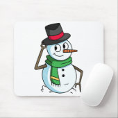 フレンドリー雪だるま マウスパッド (マウス)
