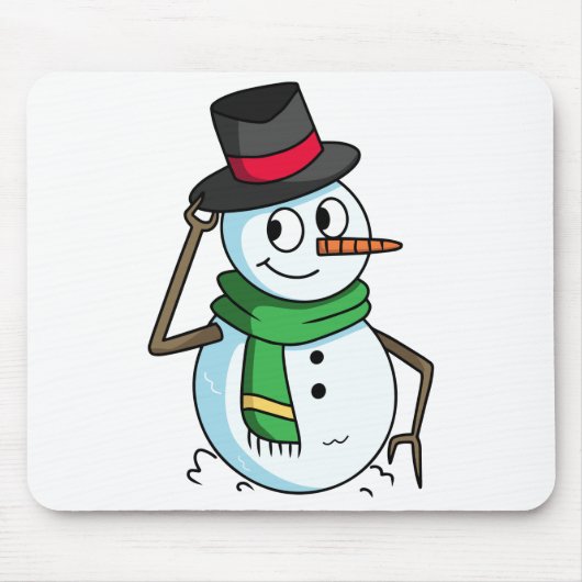 フレンドリー雪だるま マウスパッド (正面)