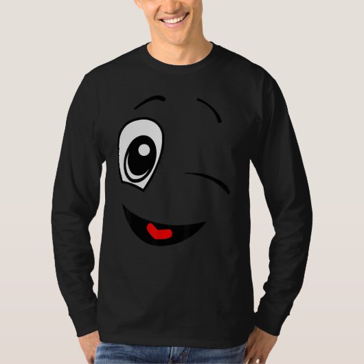 フレンドリー顔ウインカ前向きング表情 Tシャツ (正面)