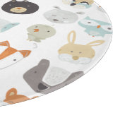 フレンドリー顔 |かわいい動物のポートレート カッティングボード (角)