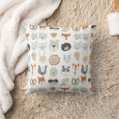 フレンドリー顔 |かわいい動物のポートレート クッション (ブランケット)