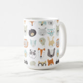 フレンドリー顔 |かわいい動物のポートレート コーヒーマグカップ (正面右)