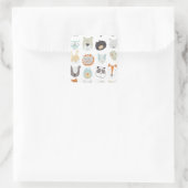 フレンドリー顔 |かわいい動物のポートレート スクエアシール (バッグ)