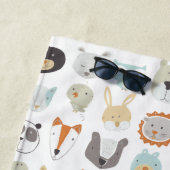 フレンドリー顔 |かわいい動物のポートレート ビーチタオル (インサイチュ)