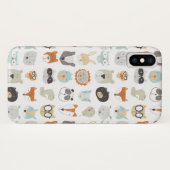 フレンドリー顔 |かわいい動物のポートレート Case-Mate iPhoneケース (裏面(横))