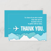 フレンドリー スカイズ | 遠い旅人への感謝 サンキューカード (正面/裏面)