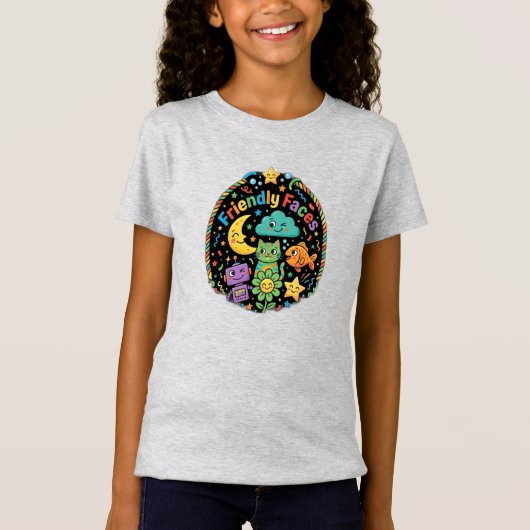 フレンドリー・フェイセス Tシャツ (正面)