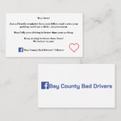 (フレンドリー)駐車場不良カード コーリングカード (正面/裏面)