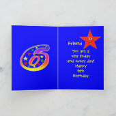 フレンドレッドスター6th誕生日 カード (内部)