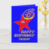 フレンドレッドスター6th誕生日 カード (黄色い花)