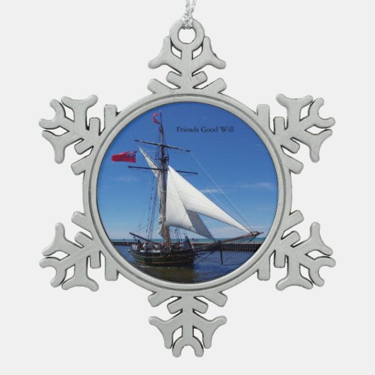 フレンドーズ・グッド・ウィル ボールまたはスノーフレーク オーナメント (正面)