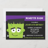 フレンド不気味ハロウィーン誕生日招待状 招待状 (正面)