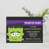 フレンド不気味ハロウィーン誕生日招待状 招待状 (スタンド正面)