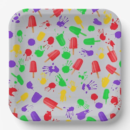 フレンド凍っていパーティープレート ペーパープレート (正面)