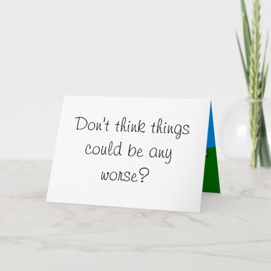 フレンド勇気付けられる案内カード カード (正面)