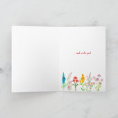 フレンド勇気付けられる花が必要開花 カード (内部)