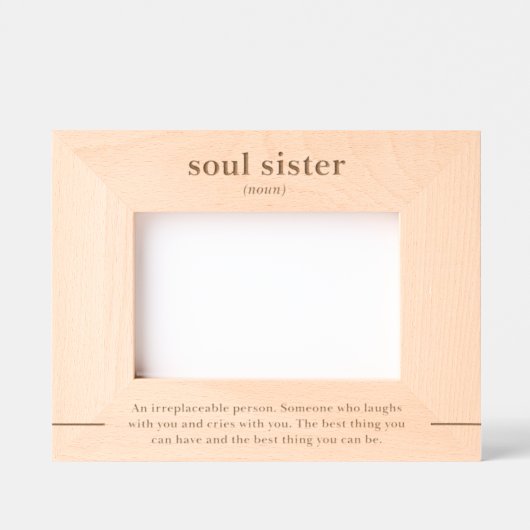 フレンド定義引用文カスタムウッド写真フレーム レーザー彫刻フレーム (正面)