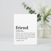 フレンド定義 – 心からの意味 ポストカード (スタンド正面)