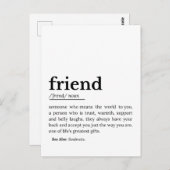 フレンド定義 – 心からの意味 ポストカード (正面/裏面)