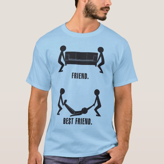 フレンド対最高のフレンド Tシャツ (正面)