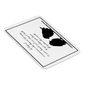 フレンド引用文のハートと鳥 マグネット (右側)