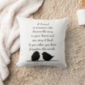 フレンド引用文の歌あなたのハート&鳥 クッション (ブランケット)
