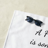 フレンド引用文の歌あなたのハート&鳥 ビーチタオル (インサイチュ)