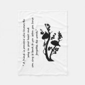 フレンド引用文の歌を私のハート フリースブランケット (正面)