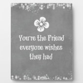 フレンド引用文 フォトプラーク (正面)