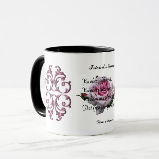 フレンド引用文 マグカップ (正面左)