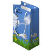 フレンド文字デイジーイン草 スモールペーパーバッグ (正面アングル)