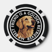 フレンド最高のゴールデンレトリバー ポーカーチップ (裏面)