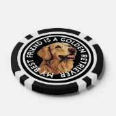 フレンド最高のゴールデンレトリバー ポーカーチップ (シングル)