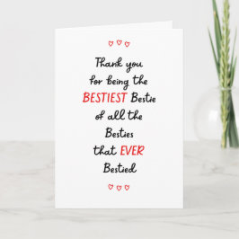 フレンド最高のサンキューベストカード カード