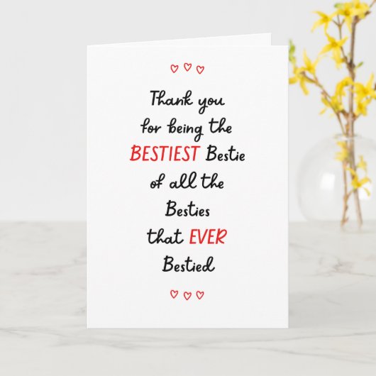 フレンド最高のサンキューベストカード カード (黄色い花)