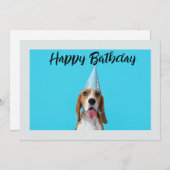 フレンド最高のドッグ写真のハッピーバースデー シーズンカード (正面/裏面)
