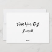 フレンド最高のドッグ写真のハッピーバースデー シーズンカード (裏面)