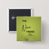 フレンド最高のピン 缶バッジ (正面&裏面)