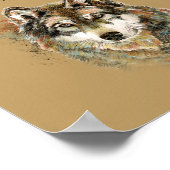 フレンド最高の感動的引用文ウルフウルフポスト ポスター (角)