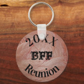 フレンド最高の懇親会ガーリーパステルピンクガールイベント キーホルダー (正面)