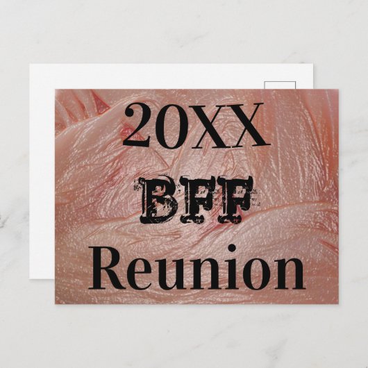 フレンド最高の懇親会ガーリーパステルピンクガールイベント ポストカード (正面/裏面)