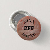 フレンド最高の懇親会ガーリーパステルピンクガールイベント 缶バッジ (正面&裏面)