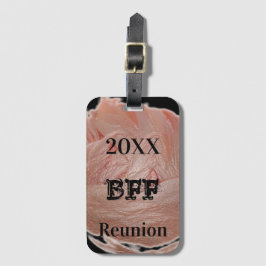 フレンド最高の懇親会トリップガールイベントパステルピンク ラゲッジタグ