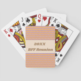 フレンド最高の懇親会ブルーピーチ水玉模様BFF トランプ