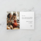 フレンド最高の誕生日カードの個人名 シーズンカード (内部)