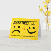 フレンド最高の誕生日、ベスティー効果 カード (黄色い花)